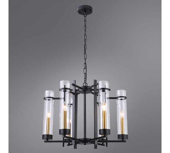 Подвесная люстра Arte Lamp HUGO A1688LM-6BK