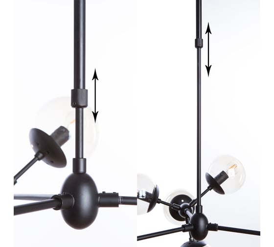 Подвесная люстра Arte Lamp BOLLA A1664SP-12BK