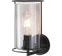 Бра De Fran E27 40Вт РЕТОН BK черный/стекло дым B-1129