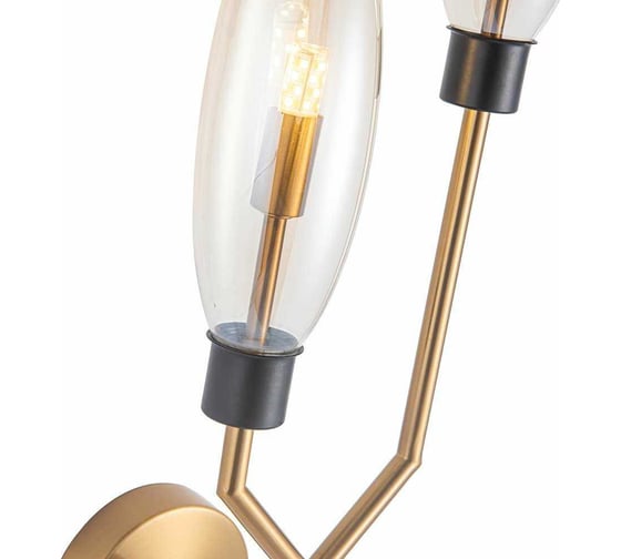 Бра De Fran G9 2x40Вт СВЕЧА GBK золотой B-1137