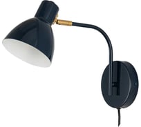 Бра De Fran Е27 220В 1x60Вт АУДА темно-синий + белый, со шнуром и выключателем B-1122