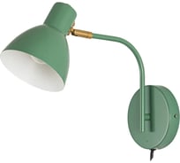Бра De Fran Е27 220В 1x60Вт АУДА серо-зеленый + белый, со шнуром и выключателем B-1121
