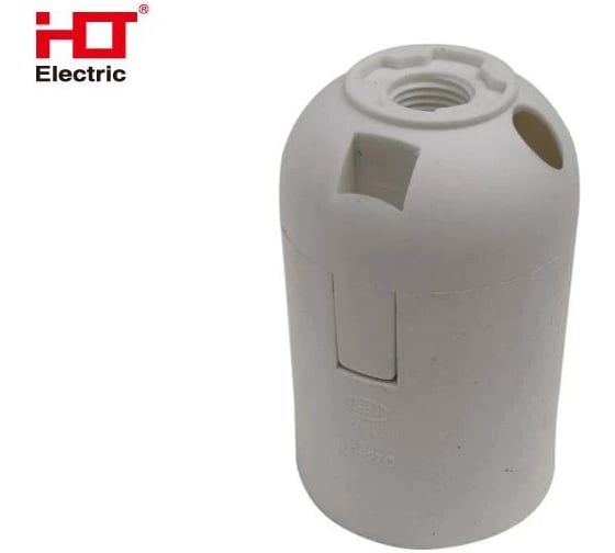 Патрон HLT Е27, подвесной, пластик, белый, 50штук/упаковка 085-11-101