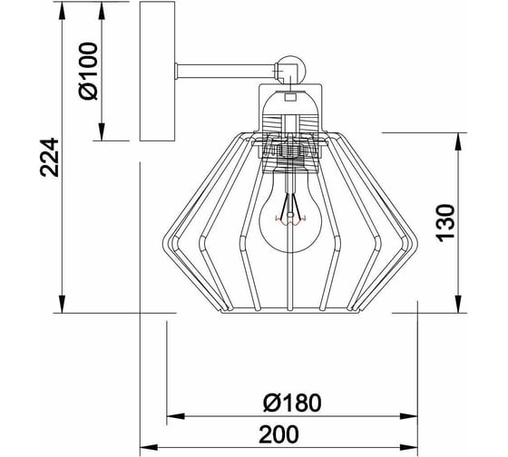 Бра De Fran Е27 60Вт АГРИЯ WHG белый+золото B-1146