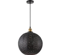 Люстра De Fran SP -0814 Е27 220В 1x60Вт, Ажур, черный+золото MBK+SGD, металл d32хh38cm SP-0814