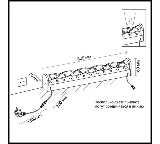 Напольный светильник ODEON LIGHT LED 16W WATERFALL 7027/16FL