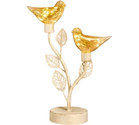 Декоративная светодиодная лампа Arya Home Arya Chirp 19,5x10,5x32,5 см Янтарный, Золотой 8680943246653