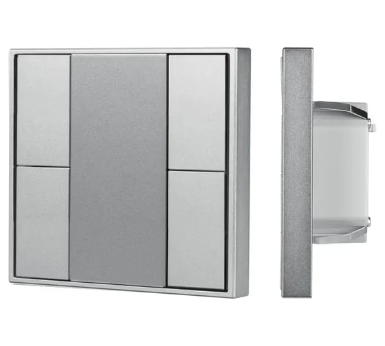 Кнопочная панель INTELLIGENT ARLIGHT DALI-201-23-4K-D2-IN Silver IARL, IP20 Металл, 3 1шт 048223 1