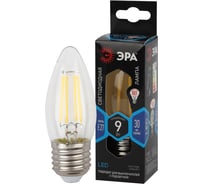 Набор 3 штуки ЭРА лампочки FLED B359w840E27 светодиодные (EC) E27 / Е27 9 Вт филамент свеча нейтраль Б0060312