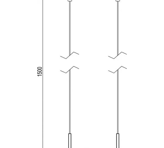 Держатель трека Arlight ART-APRIORI-HOLDER-HANG-TUBE-L1500 1шт 055892