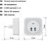 Ночник TDM ELECTRIC "Комбо 3", 8LED, 80 лм, датчик освещения, 2 хUSB 2,1 А, 220 В, SQ0357-0038 4
