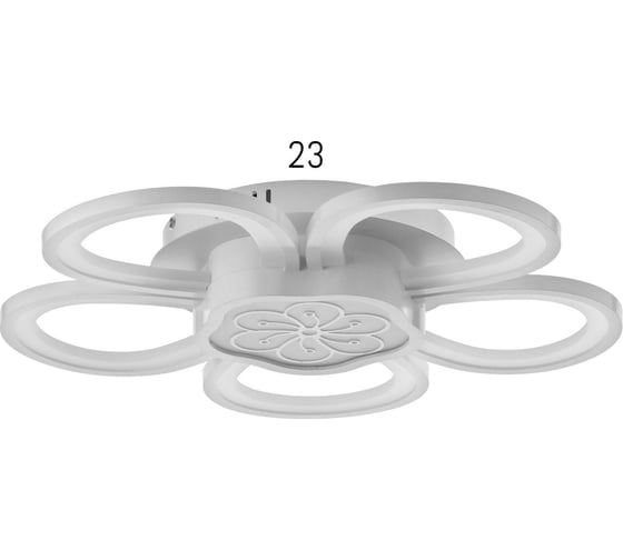 Люстра BayerLux с ПДУ 10034/6WT LED 124Вт 3000-6000К диммер белый 62х62 см 5177776 1