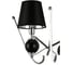 Бра HIPER 1хE14х40Вт + LED 9Вт BLACK/CHROME H809-1 1