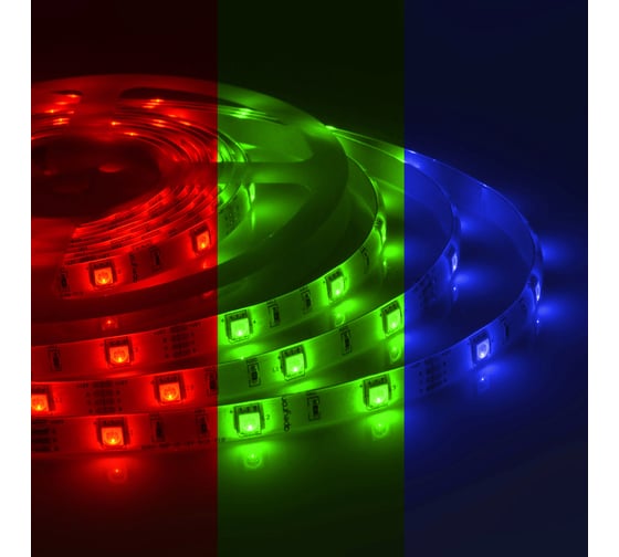 Контурная подсветка светодиодной лентой Apeyron 12В, 2м, 10Вт/м, smd5050, 60д/м, IP65, 700Лм/м, RGB 57КП 1