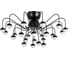 Потолочная люстра Arte Lamp DEXTER A3619PL-24BK 1