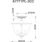 Потолочная люстра Arte Lamp BELL A7771PL-3CC 5