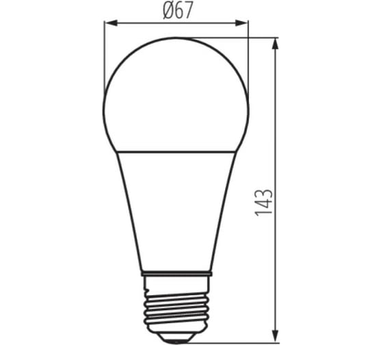 Светодиодная лампочка KANLUX IQ-LED Е27 A67 19W 4000К NW/ 27316