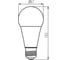 Светодиодная лампочка KANLUX IQ-LED Е27 A67 19W 4000К NW/ 27316 2
