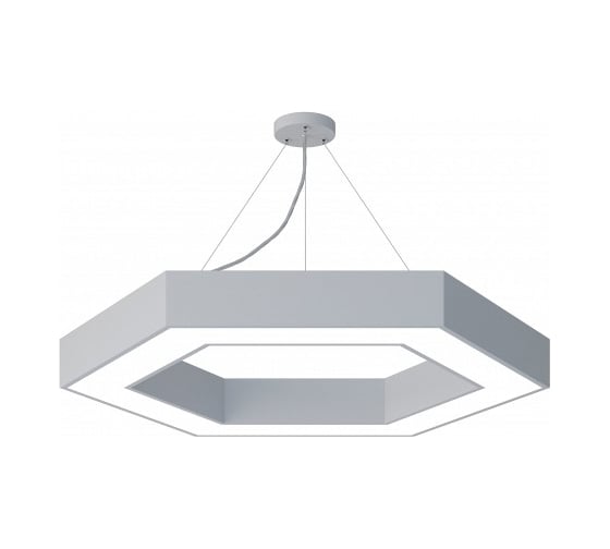 Светильник светодиодный ЭРА Geometria Hexagon SPO171W40K048LM 48Вт 4000К 3700Лм IP40 800800 Б0059182