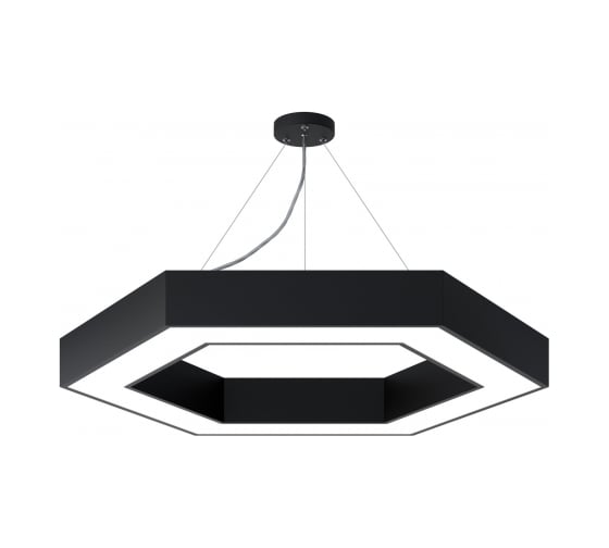 Светильник светодиодный ЭРА Geometria Hexagon SPO171B40K048LM 48Вт 4000К 3700Лм IP40 800800 Б0059181