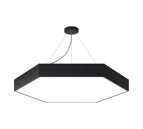 Светильник светодиодный ЭРА Geometria Hexagon SPO170B40K062LM 62Вт 4000К 4600Лм IP40 800800 Б0059179
