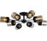 Люстра HIPER 8хЕ27х60Вт BLACK/CHROME H111-8 1