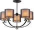 Люстра HIPER 5хE27х60Вт BLACK/CHROME H025-5 1