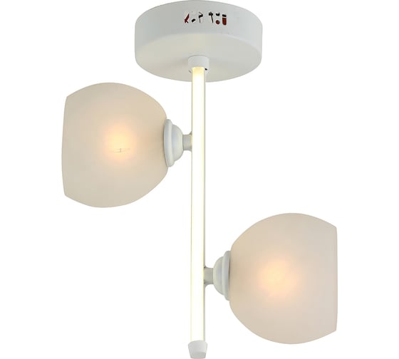 Светильник потолочный HIPER 2хE27х60Вт + LED 14Вт WHITE H805-2