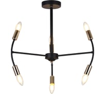 Люстра HIPER 6хE14х40Вт BLACK/GOLD H122-6