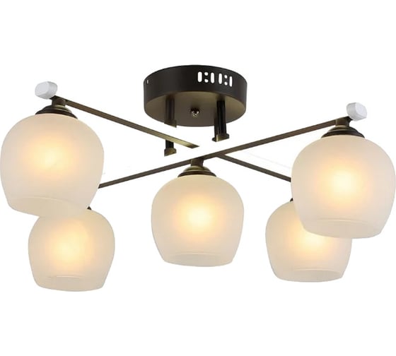 Люстра HIPER COMBI 5хE27х60Вт+LED WENGE H019-5
