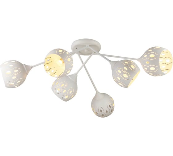 Люстра HIPER 6хЕ27х60Вт WHITE H102-6 1