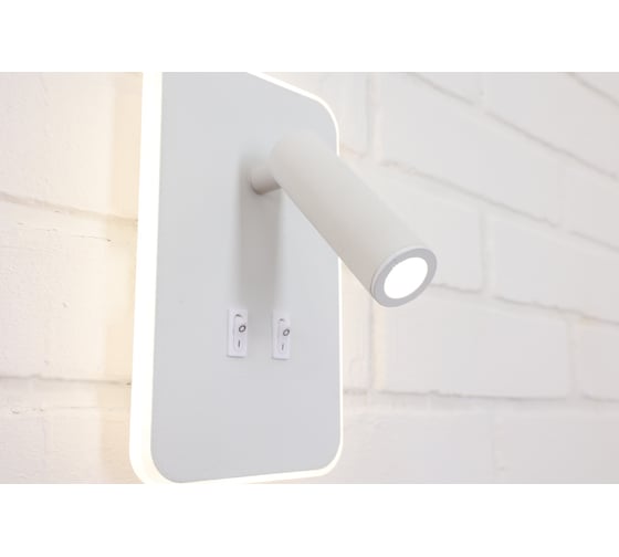 Настенный светодиодный светильник Schaffner, бра, Colpo 2732 LED, цвет белый, мощность 12 Вт. Площадь освещения до 3м2. Colpo 2732-1W WH G