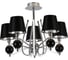 Люстра HIPER 5хE14х40Вт + LED 40Вт BLACK/CHROME H809-5 1