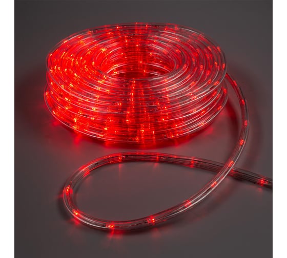 LED шнур Luazon 20 м, 8 режимов, красный 1589836