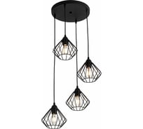 Люстра De Fran Е27 4x60Вт КЕРО BK черный SP-1832