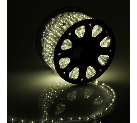 LED шнур Luazon 100 м, теплый белый 767708