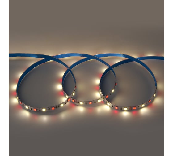 Лента светодиодная General Lighting Systems GLS-Standard General 14,4Вт/м, 24В, IP20, нейтральный белый свет 4500K с RGB, 12Лм GLS-5050-60-14.4-24-IP20-RGB+4, 5 метров 503823
