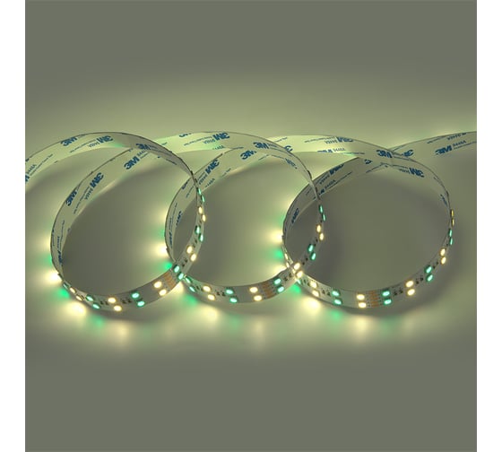 Лента светодиодная General Lighting Systems GLS-Standard General 28,8Вт/м, 24В, IP20, нейтральный белый свет 4500K с RGB, 12Лм GLS-5050-120-28.8-24-IP20-RGB+4, 5 метров 503833