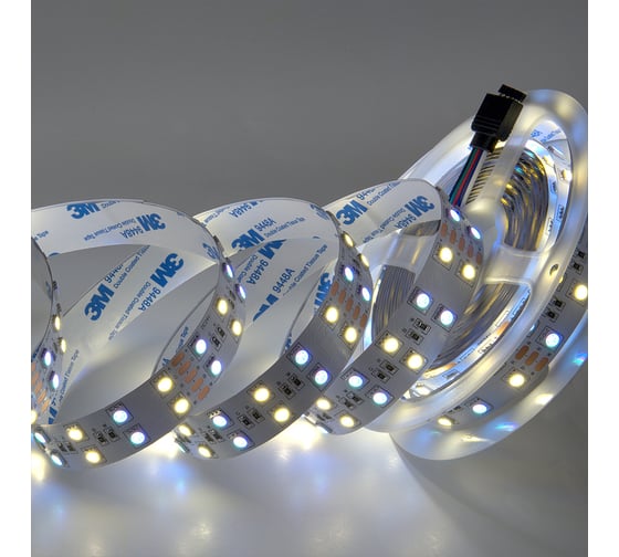 Лента светодиодная General Lighting Systems GLS-Standard GLS-5050-120-28.8-24-IP20-RGB+4, 5 метров, 28,8Вт/м, 24В, 19мм, 12 Лм/чип, IP20, красный, зеленый, синий + 4500K нейтральный белый свет 503833