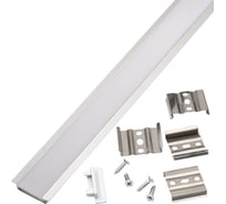 Профиль General Lighting Systems GAL-GLS-2000-6-31 белый (2м профиль+2м рассеиватель+ 2 заглушки +4 скобы с шурупами) 522610