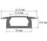 Профиль General Lighting Systems General GAL-GLS-2000-7-22-B-B черный (2м профиль+ черн. рассеиватель+2 заглушки+4 скобы с шурупами) 523140 2
