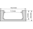Профиль General Lighting Systems General GAL-GLS-2000-7-16-B-B черный (2м профиль+черн. рассеиватель+ 2 заглушки + 4скобы с шурупами) 523330 2