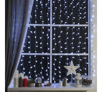 Гирлянда Luazon ЗАНАВЕС DECOR Шарики, 2х1.5 м, 8 режимов, белый 2361721