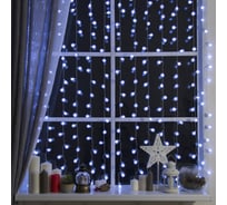 Гирлянда Luazon ЗАНАВЕС DECOR Ежики 2х1.5 м, 8 режимов, белый 2361726