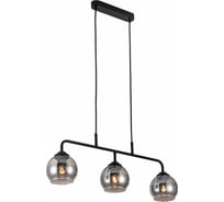 Люстра De Fran Е27 3x40Вт ВЕГА BK черный/стекло дым LP-4302