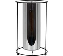 Настольная лампа De Fran FTW-2303 Е27 40Вт РЕТОН BK черный с дымчатым стеклом DF03349