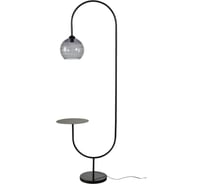 Торшер De Fran FPB-2704 E27 40Вт ТЕТА BK черный/стекло дым./стол DF03472