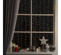 Гирлянда Luazon ЗАНАВЕС ECO 2х1.5 м, 8 режимов, желтый 1080466