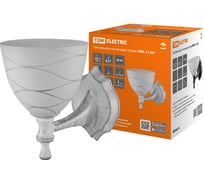 Светильник TDM ELECTRIC НББ 21-60-1411 УХЛ4 белый под серебро, плафон конус "линии" SQ0370-0206