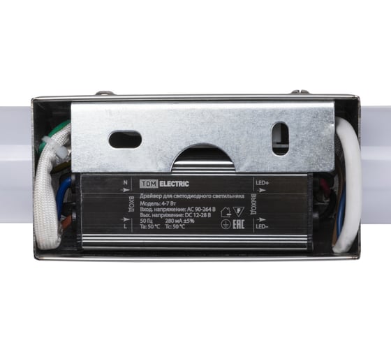 Светильник TDM LED CH-П 6Вт, 4000 К, IP44, Камбрия-1, хром SQ0358-0214